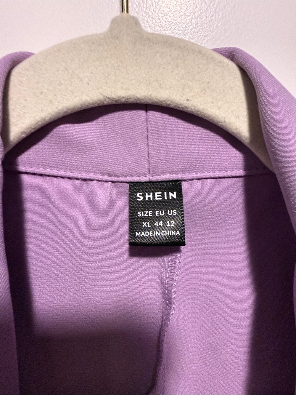 SHEIN Lavender Ruched-Sleeve Open Blazer - Picture 2 of 6